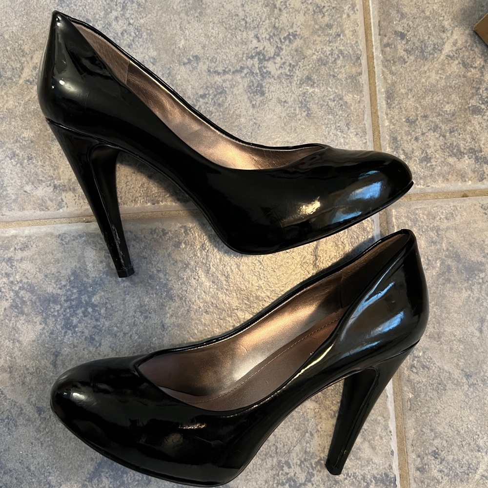 BCBGeneration Black Glossy Pumps (3inch heels)
